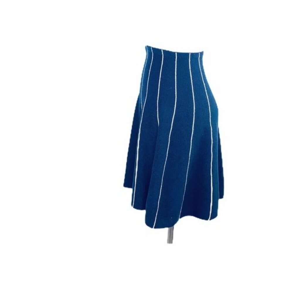 Harajuku Lolita Mini Skirt Knit A-line Skater Knit Japanese Designer Size S - Picture 7 of 11